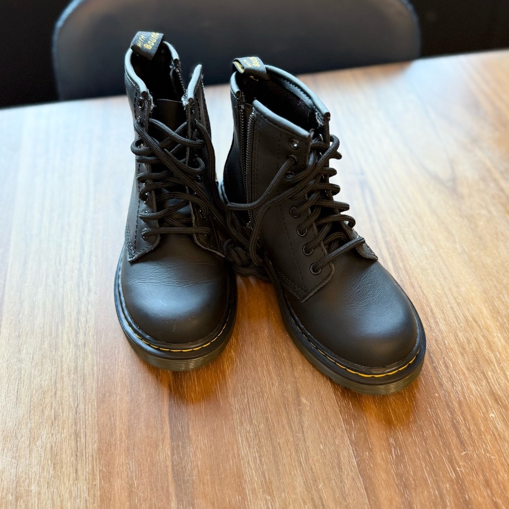 Kids Black Doc Martens, Size  12 (toddler)